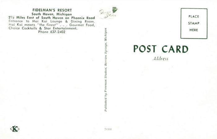 Fidelmans Resort - Old Post Card
